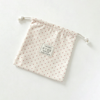 CouldNook Polka Dot Drawstring Organizer Bag - Light Household Accent
