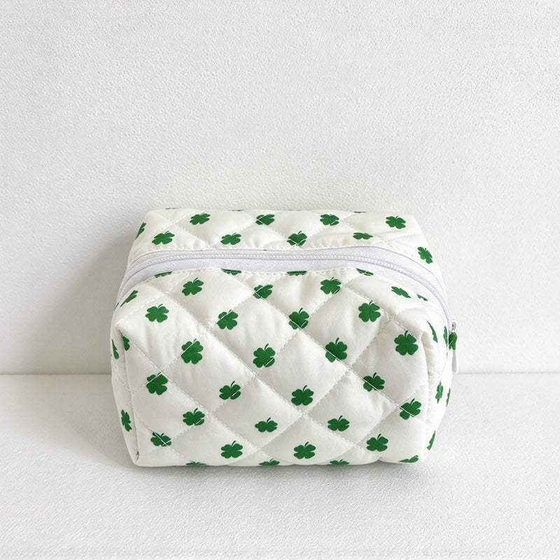 CouldNook Printed Box Makeup Pouch - Fruit Motifs And Folded Corners