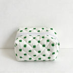CouldNook Printed Box Makeup Pouch - Fruit Motifs And Folded Corners