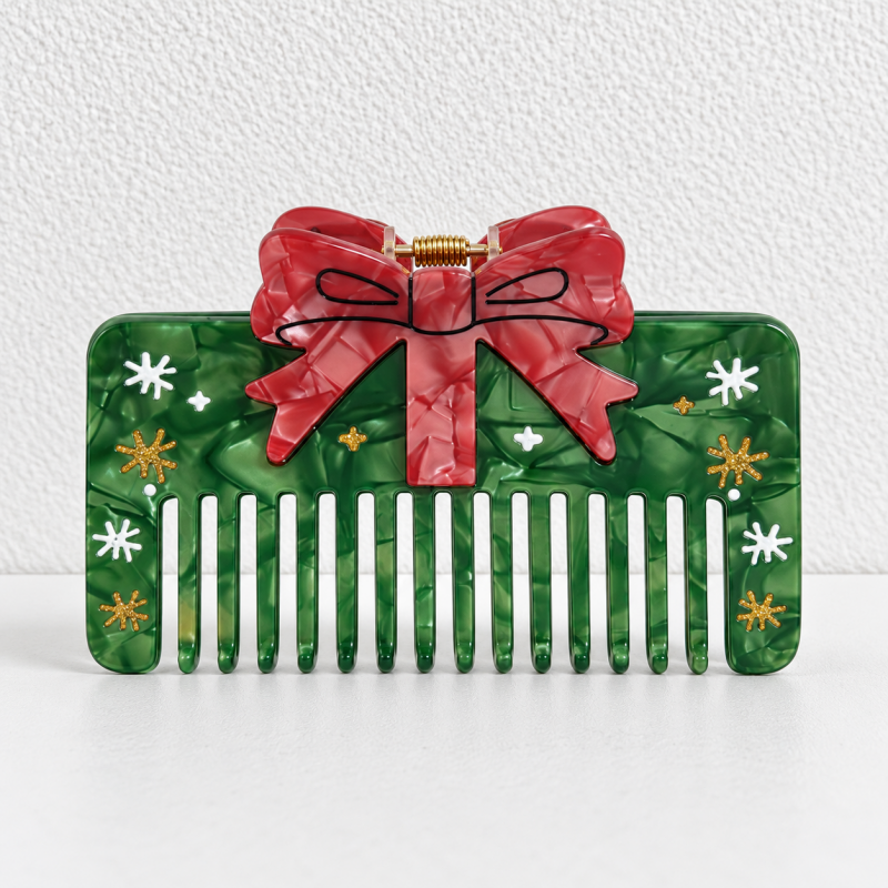 CouldNook Christmas Hair Comb - Festive Character Shapes