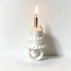 CouldNook Cake Ring Candle Holder - Miniature Tiers And Adjustable Band