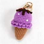CouldNook Yarn Ice Cream Keychain - Scalloped Scoop Layers