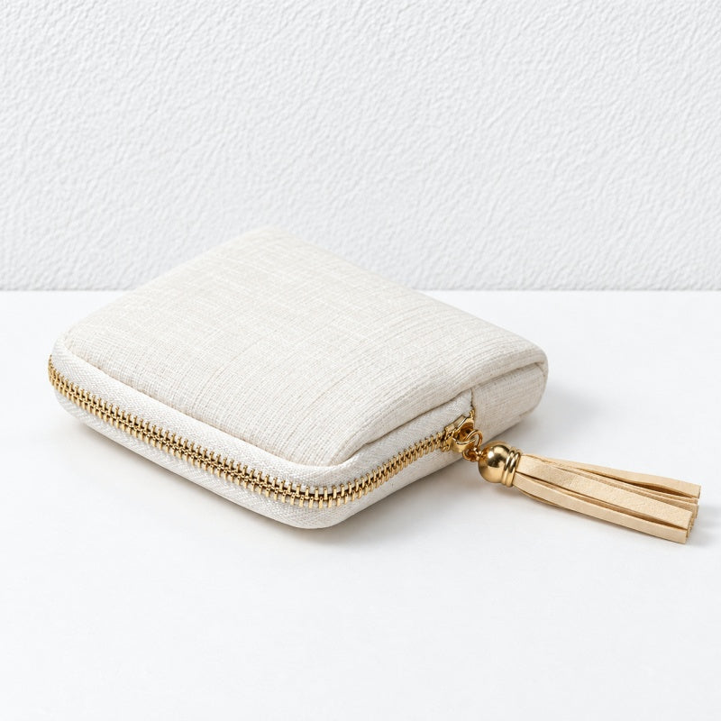 CouldNook Jewelry Pouch - Layered Interior and Tassel Zip Detail
