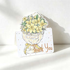 CouldNook Floral Thank You Card - Bouquet Artwork And Script Lettering