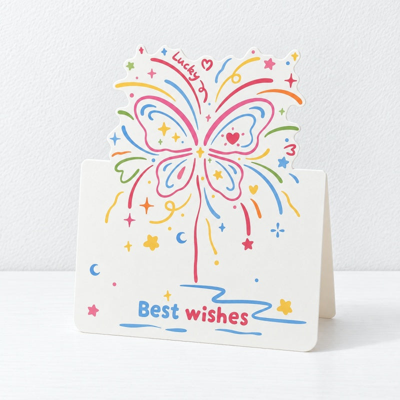CouldNook Fireworks Greeting Card - Colorful Celebratory Wishes Design