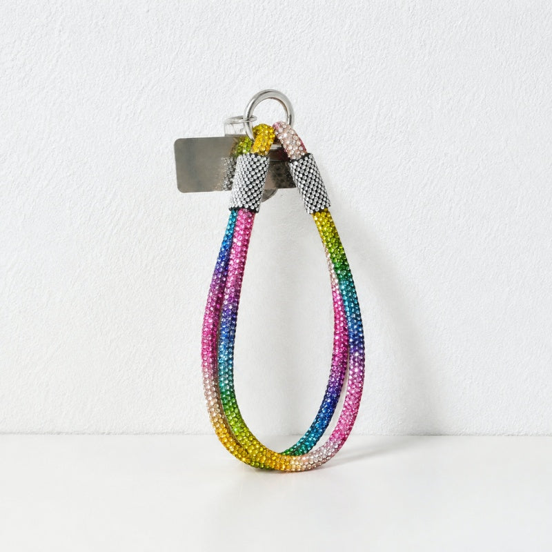 CouldNook Double Strand Rhinestone Phone Wrist Strap - Metal Tether