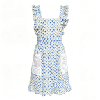 CouldNook Mini Floral Apron - Ruffled Pocket Kitchen Dress