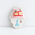 CouldNook Ceramic Lamp Refrigerator Magnet - Hand Painted Glow
