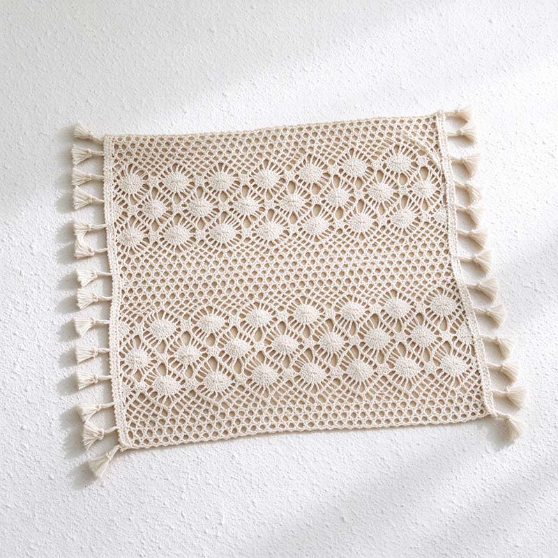 CouldNook Crochet Placemat - Openwork Patterns and Decorative Edge Variations