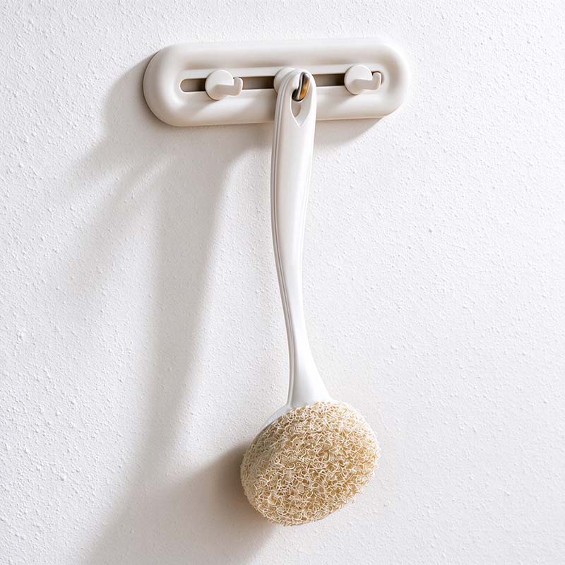 CouldNook Loofah Pot Brush - Replaceable Round Scrubbing Head