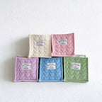 CouldNook Quilted Storage Basket - Ribbed Fabric and Stitched Heart Pattern