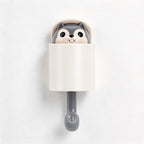CouldNook Animal Wall Hook - Peeking Character and Curved Hanging Arm