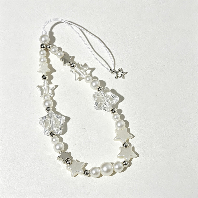 CouldNook Pearl Star Pendant Phone Strap - Phone-Case Connector Hardware