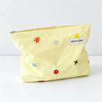 CouldNook Embroidered Flower Makeup Pouch - Pastel Panels