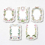 CouldNook Floral Memo Paper Pack - Shaped Borders And Embossed Texture