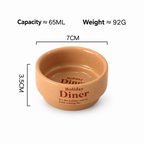 CouldNook Lettered Sauce Bowl - Round Diner Style