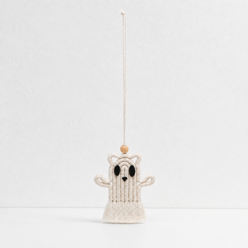 CouldNook Halloween Keychain Charm - Beaded Loops and Rope Motifs