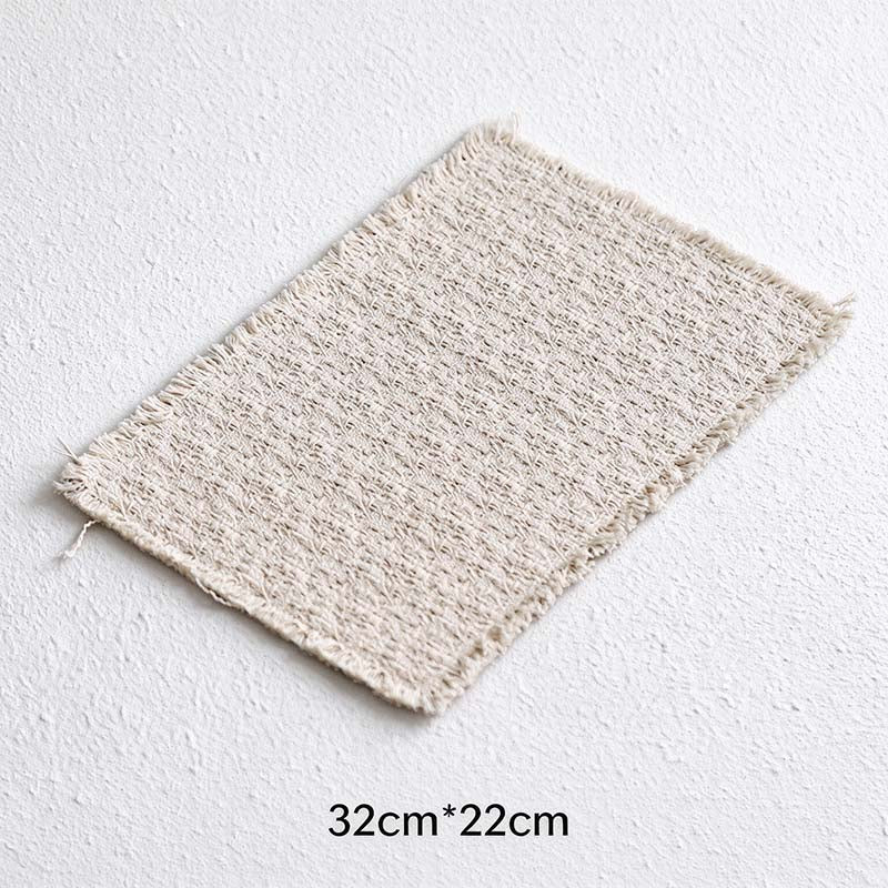 CouldNook Fringed Layered Table Mat - Patterned Styles