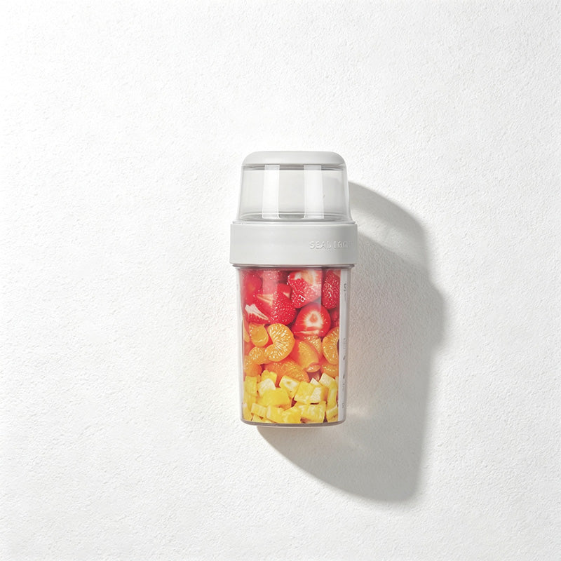 CouldNook Salad Cup - Separate Stacked Compartments and Clear Upper Container