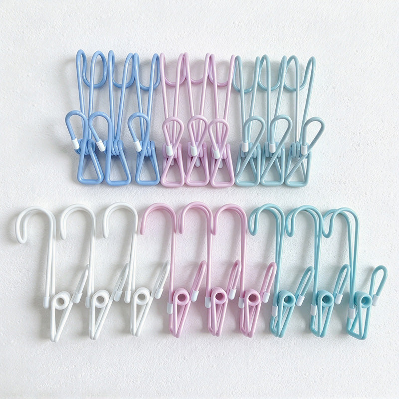 CouldNook Hook Clip - Curved Top And Colored Plastic Coating