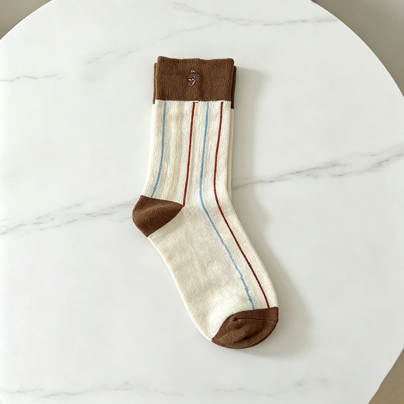 CouldNook Cozy Dog Motif Crew Socks - Everyday Footwear Accent