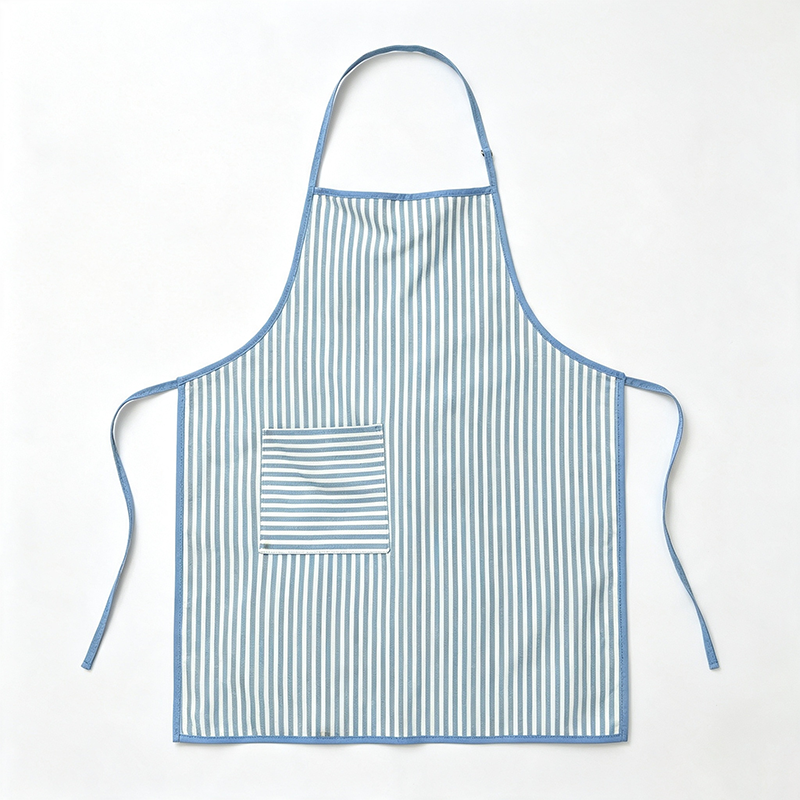 CouldNook Striped Bib Apron - Bright Piped Kitchen Cover