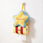 CouldNook Sea Creature Hanging Tissue Holder - Plush Topper and Striped Body