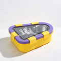 CouldNook Rounded Triangle Lunch Box - Divided Insert and Bright Clip Details