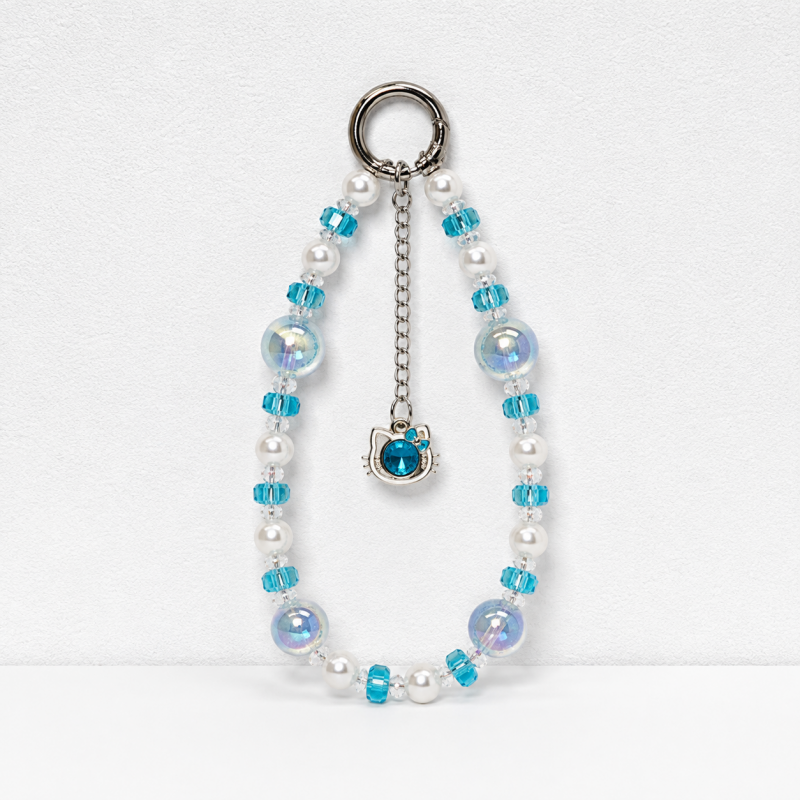 CouldNook Cat Eye Bead Phone Charm - Loop Cord Attachment
