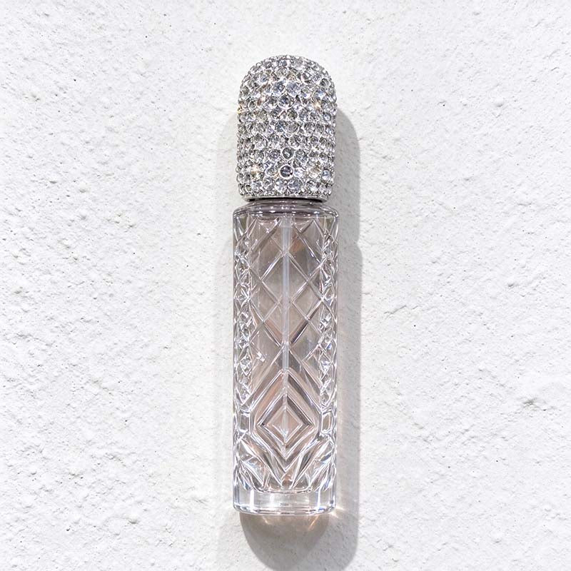 CouldNook Glass Perfume Spray Bottle - Geometric Body And Decorative Cap