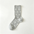 CouldNook Dot Pattern Calf Socks - Everyday Outfit Accent