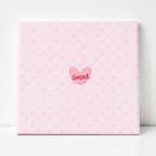 CouldNook Pink Heart Candy Embroidered Patch - Iron-On Motif Collection
