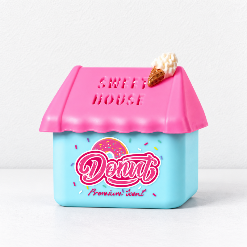 CouldNook Dessert House Air Freshener - Colorful Pitched Roof