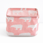 CouldNook Foldable Fabric Storage Basket - Printed Open-Top Designs