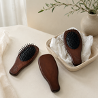 CouldNook Wooden Paddle Hairbrush - Oval Cushioned Pin Bed