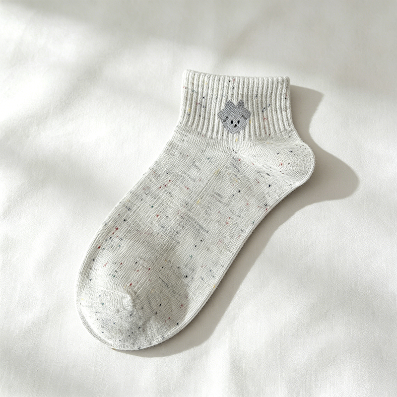 CouldNook Bow Bear Crew Socks 5PCS Set - Sweet Drawer Accent