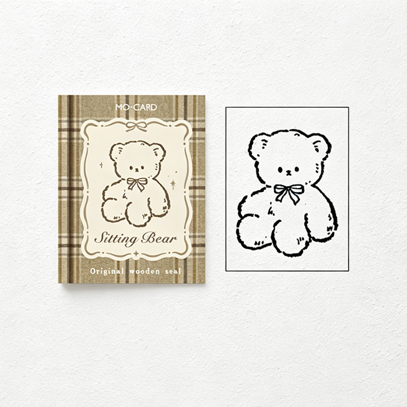 CouldNook Beech Wood Stamp - Reading Bear Designs Collection