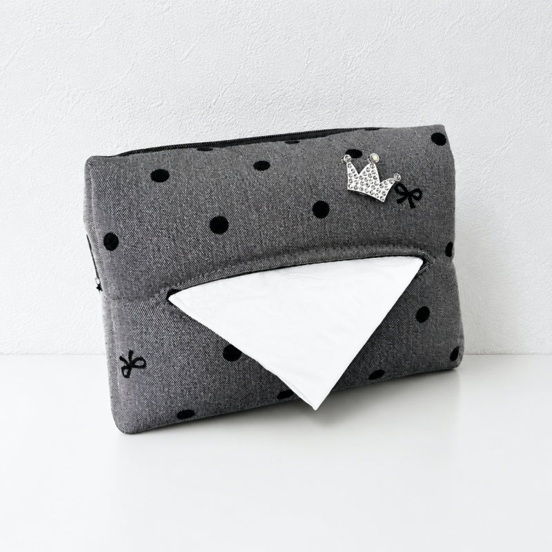 CouldNook Polka Dot Car Tissue Holder - Visor Mounting Straps