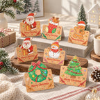 CouldNook Kraft Christmas Greeting Card - Illustrated Character Tops