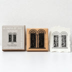 CouldNook Window Motif Stamp - Decorative Frames and Wood Mount