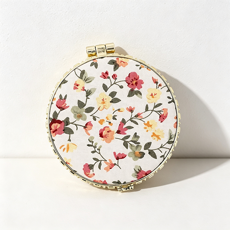 CouldNook Floral Compact Mirror - Three Double-Sided Folding Shapes