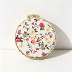 CouldNook Floral Compact Mirror - Three Double-Sided Folding Shapes