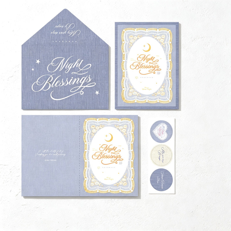 CouldNook Embossed Greeting Card Set - Lace Frame Messages
