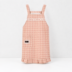 CouldNook Gingham Cross-Back Apron - Four Ruffled Colors Collection