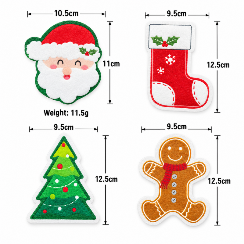 Christmas Dishwashing Sponges with Printed Character Designs