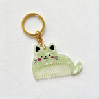 CouldNook Cat Comb Keychain - Whiskers and Tail