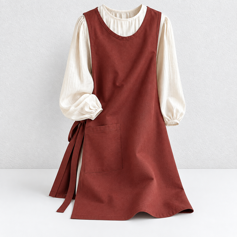 CouldNook Cross-Back Cotton Apron - Three Printed Designs Collection