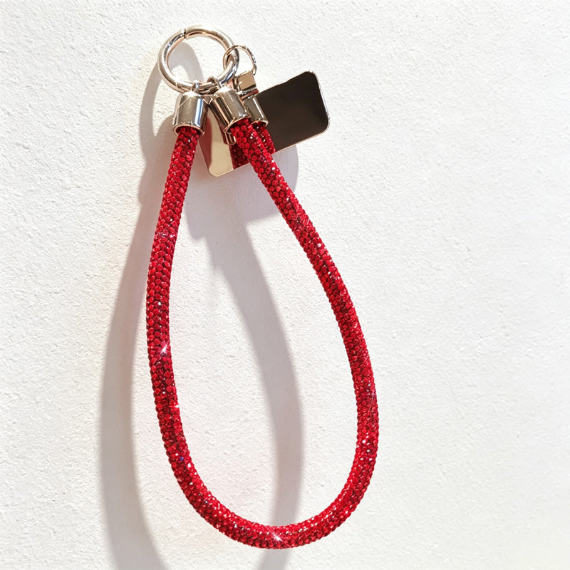 CouldNook Rhinestones Set Crossbody Phone Strap with Wide Stone-Set Line
