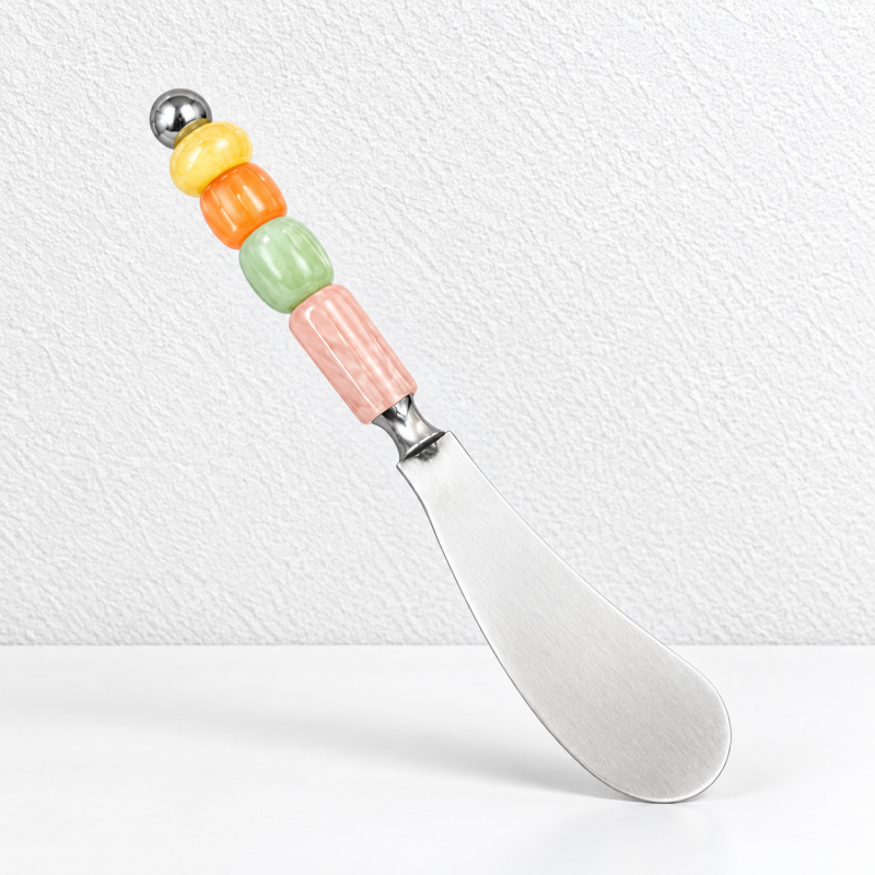 CouldNook Beaded Handle Flatware - Colorful Serving Collection Accent