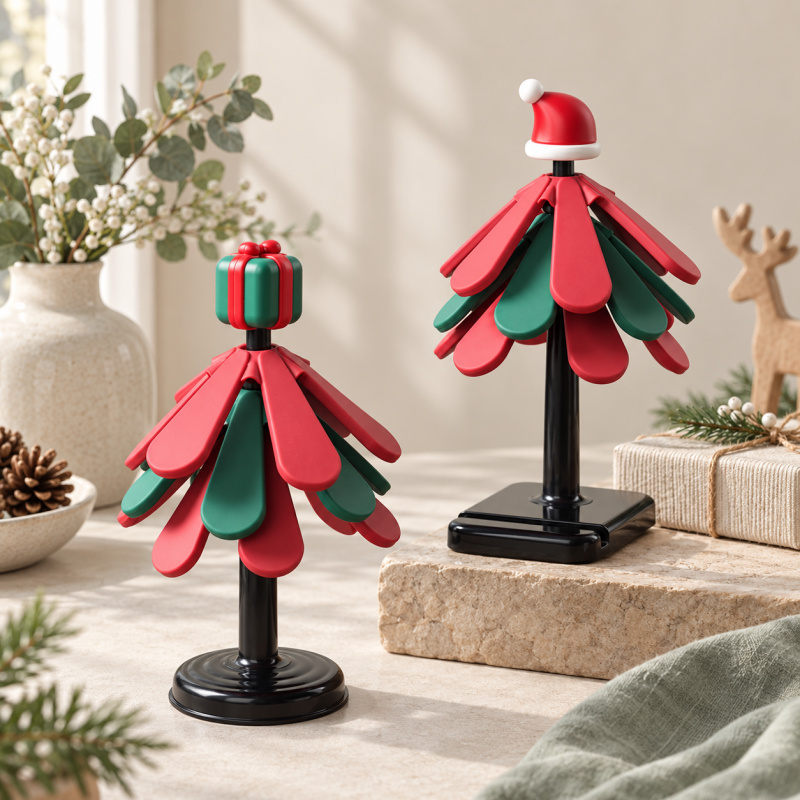 CouldNook Christmas Tree Trivet - Detachable Silicone Pieces Accent